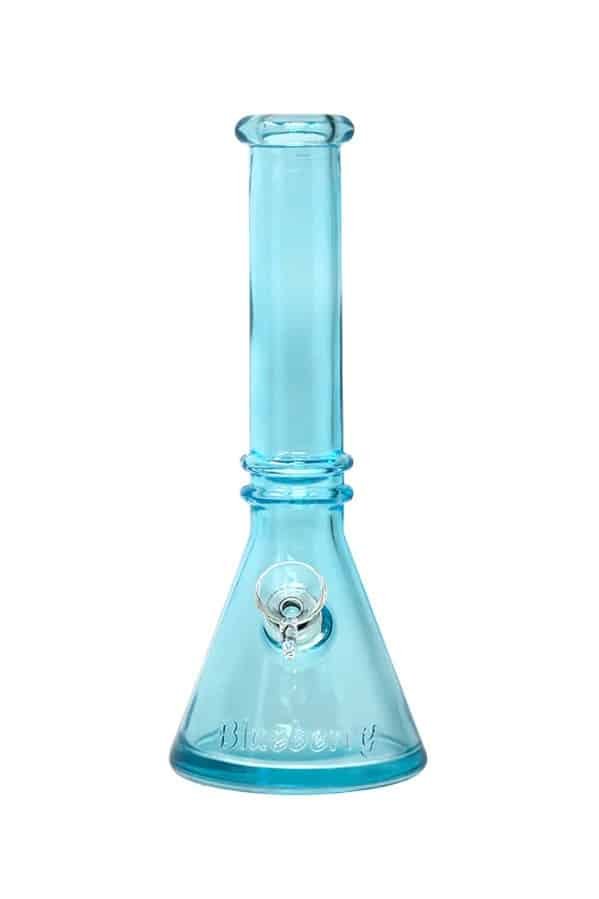 10" Blueberry Double Ring Soft Glass Beaker Bong - Image 7