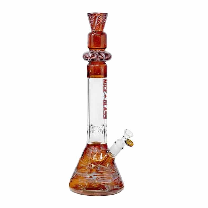 18" Nice Glass Top Glass Beaker Bong - Image 2
